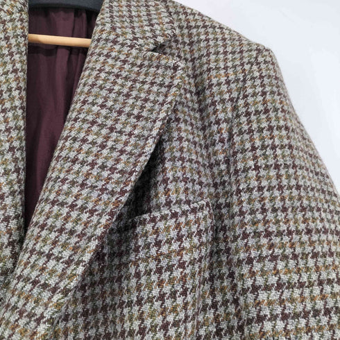 ハリスツイード Harris Tweed 千鳥格子 テーラードジャケット メンズ