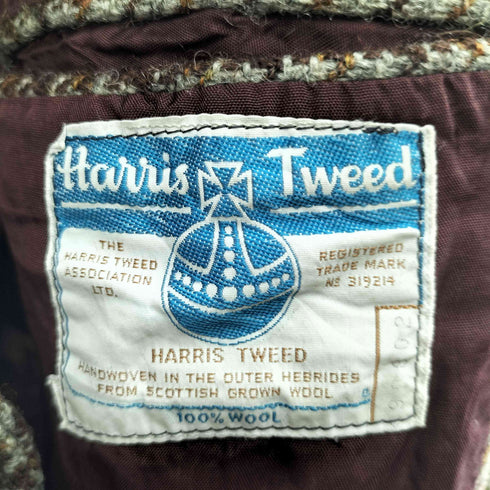 ハリスツイード Harris Tweed 千鳥格子 テーラードジャケット メンズ