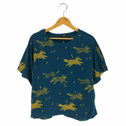 マーブルシュッド Marble Sud EMB フォックス キツネ ヒラメTee ドルマンTシャツ レディース
