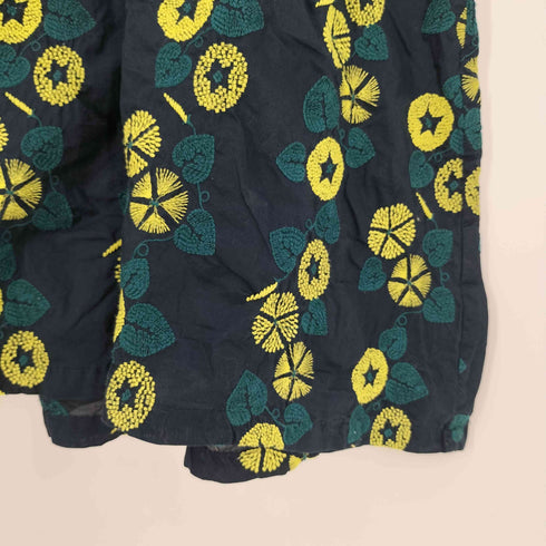 マーブルシュッド Marble Sud EMB 朝顔 花柄 刺繍 ノースリーブワンピース レディース