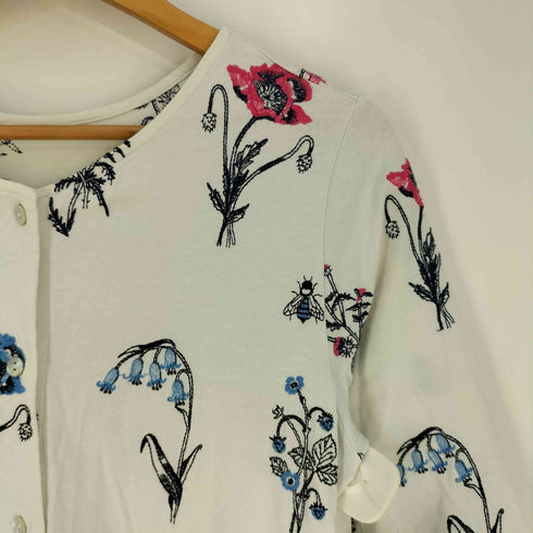 マーブルシュッド Marble Sud EMB 押し花 2WAY ノーカラーシャツワンピース レディース