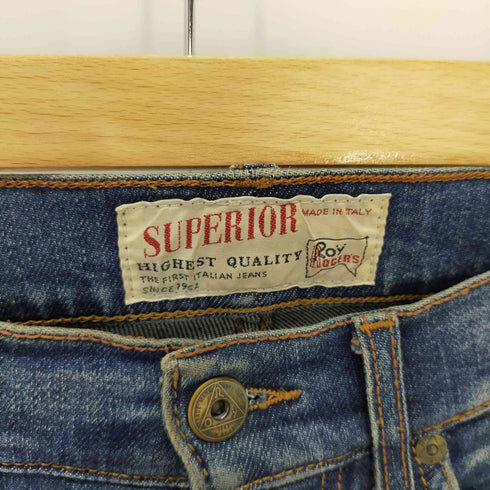 ロイロジャース Roy HOGER'S SLIM FIT SLIMデニムパンツ ダメージ加工 メンズ UK:30-31