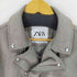ザラ ZARA フェイクスエードライダースジャケット メンズ import:L