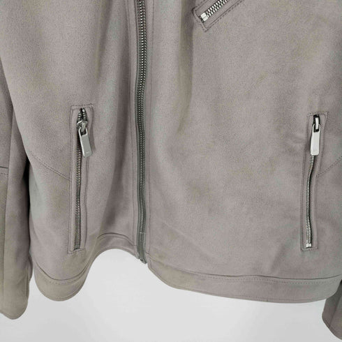 ザラ ZARA フェイクスエードライダースジャケット メンズ import:L