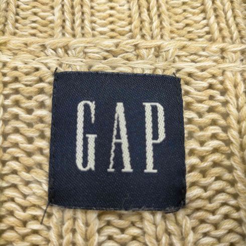 ギャップ Gap 00S ハイネックコットンケーブルニット メンズ import:M