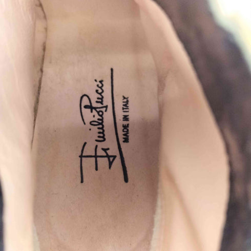 エミリオプッチ EMILIO PUCCI エナメルブーティ レディース 36 1/2