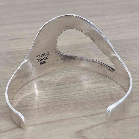 メキシカンシルバー Mexican Silver TJ-20 925 刻印 アシンメトリーデザインバングル メンズ FREE