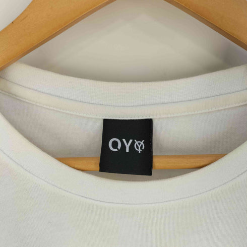 オーワイ OY ロゴ刺繍 バックジップ ロングスリーブTシャツ メンズ
