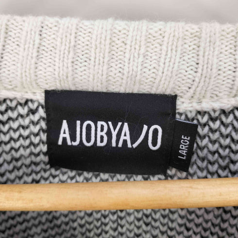 アジョバイアジョ AJOBYAJO Oversized Slogan Wool Knit Sweater クルーネックニット メンズ import:L