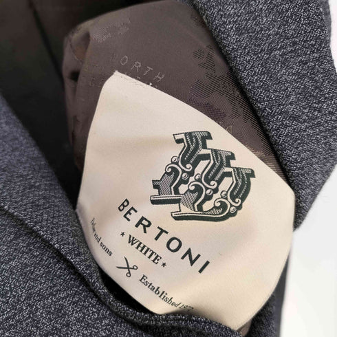 BERTONI travel suit ウールポリ 2B テーラードジャケット メンズ 48