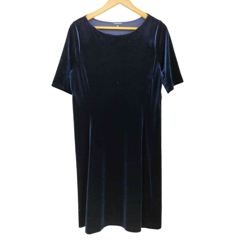 ランズエンド LANDS END ベロア ドレス ワンピース レディース JPN:XL
