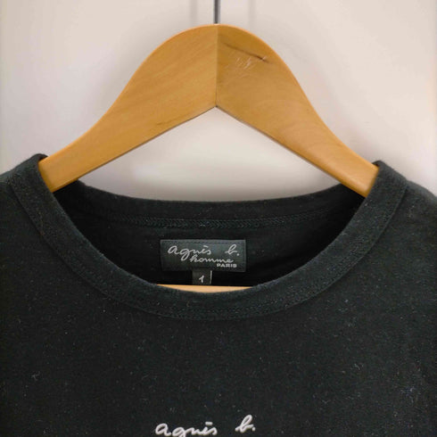 アニエスベーオム Agnes b.homme ロゴクルーネックTシャツ メンズ JPN:1