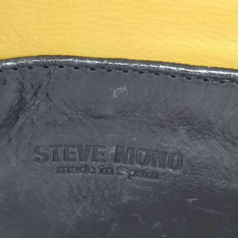 スティーブモノ STEVE MONO スペイン製 バイカラーレザーショルダーバッグ 2WAY レディース