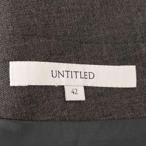 アンタイトル UNTITLED ウエストベルトワイドパンツ レディース JPN:42