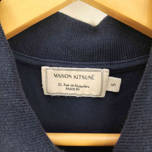 メゾンキツネ maison kitsune TRICOLOR FOX PATCH CLASSIC POLO トリコロールフォックスパッチ クラシック ポロシャツ メンズ import:S