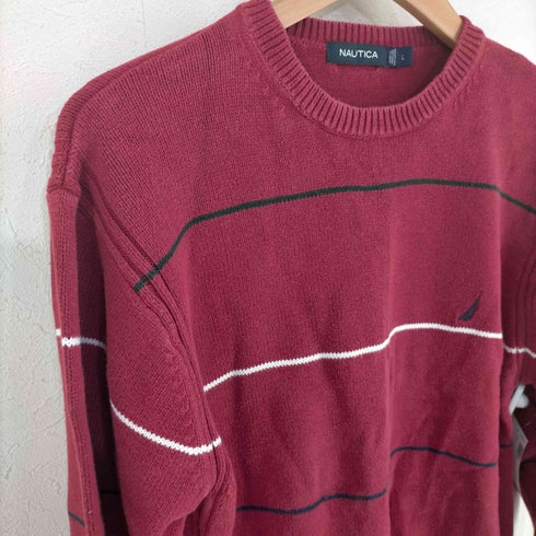 ノーティカ NAUTICA ロゴ刺繍 コットンニット メンズ JPN:L