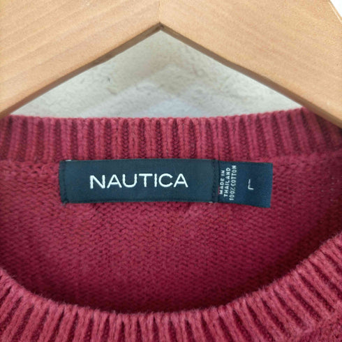 ノーティカ NAUTICA ロゴ刺繍 コットンニット メンズ JPN:L