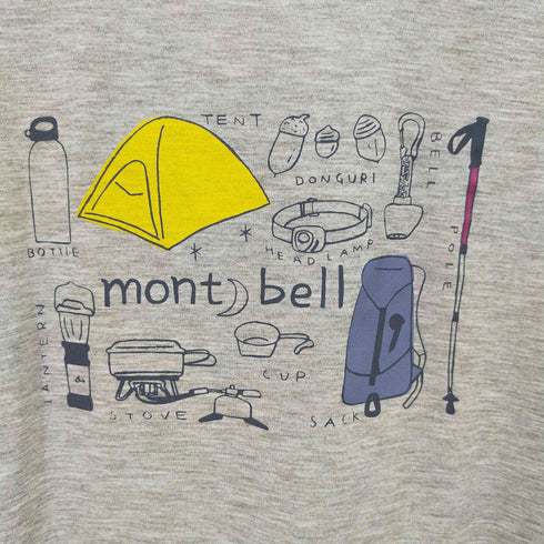 モンベル mont bell バックプリントTシャツ レディース L