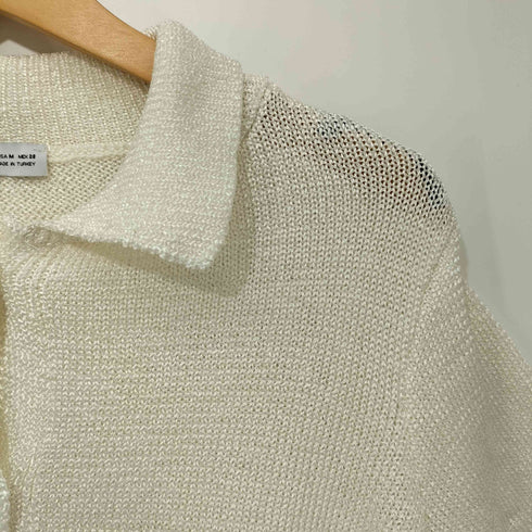 ザラ ZARA シェルボタンニットカーディガン レディース JPN:M