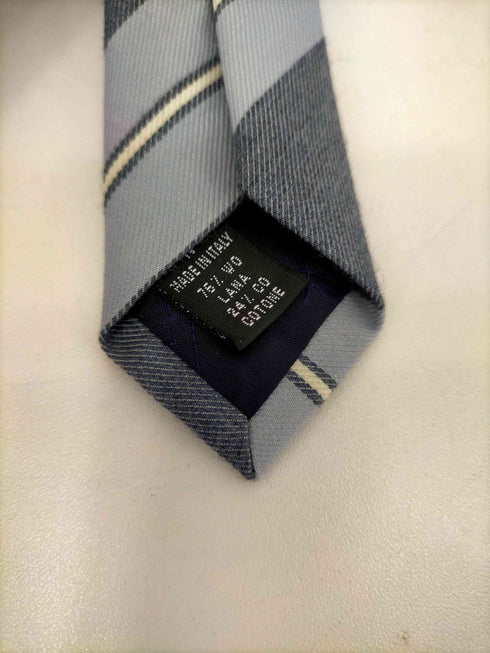 ユナイテッドアローズ UNITED ARROWS MICKY MADE IN ITALY コットンウールストライプネクタイ メンズ