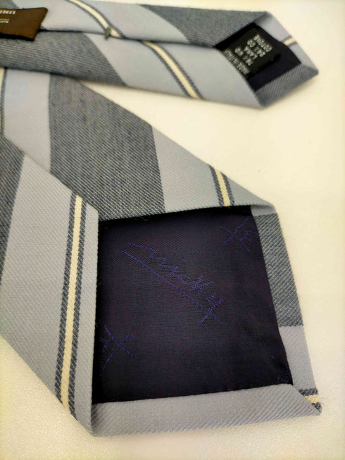 ユナイテッドアローズ UNITED ARROWS MICKY MADE IN ITALY コットンウールストライプネクタイ メンズ