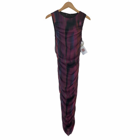 ザラ ZARA PRINTED RUCHED TULLE DRESS レディース import:S