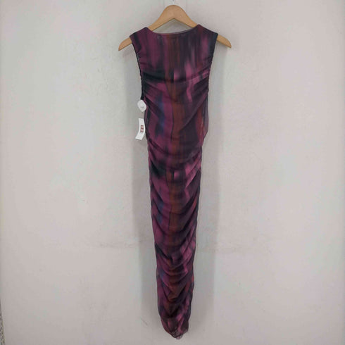 ザラ ZARA PRINTED RUCHED TULLE DRESS レディース import:S