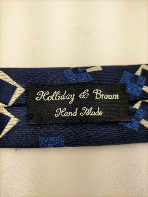 ホリデイアンドブラウン Holliday & Brown HANDMADE シルク総柄ネクタイ メンズ
