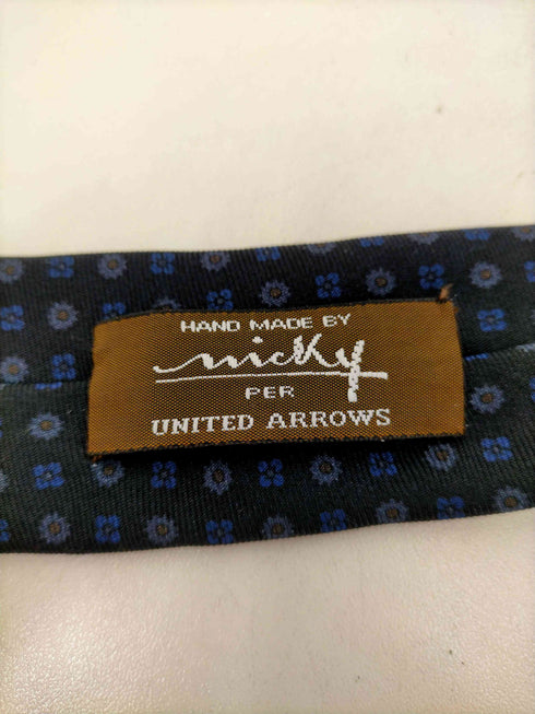ユナイテッドアローズ UNITED ARROWS MICKY MADE IN ITALY シルク総柄ネクタイ メンズ