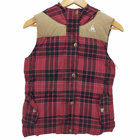 ルコック スポルティフ le coq sportif コーデュロイ切替ダウンベスト レディース M