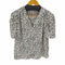 グレイル GRL パワショルVネックダルメシアン柄ブラウス レディース import:L