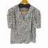 グレイル GRL パワショルVネックダルメシアン柄ブラウス レディース import:L