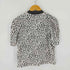 グレイル GRL パワショルVネックダルメシアン柄ブラウス レディース import:L
