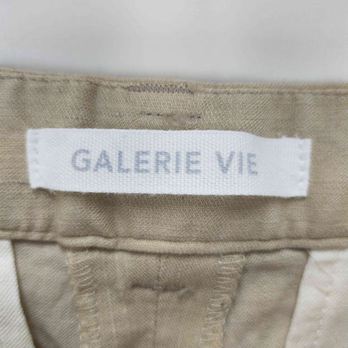 ギャルリーヴィー GALERIE VIE コットンリネンストレッチパンツ レディース 38