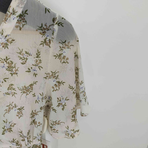 イング INGNI 花 総柄シアーワンピース 透け レディース import:M
