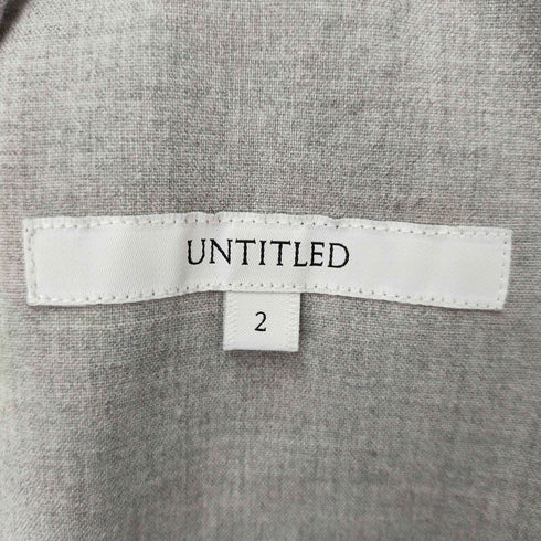 アンタイトル UNTITLED ワンタックワイドスラックスパンツ レディース 2