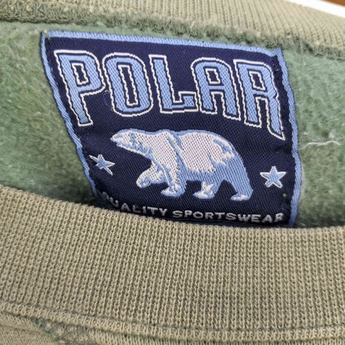 POLAR ALASKA刺繍 クルーネックスウェット メンズ