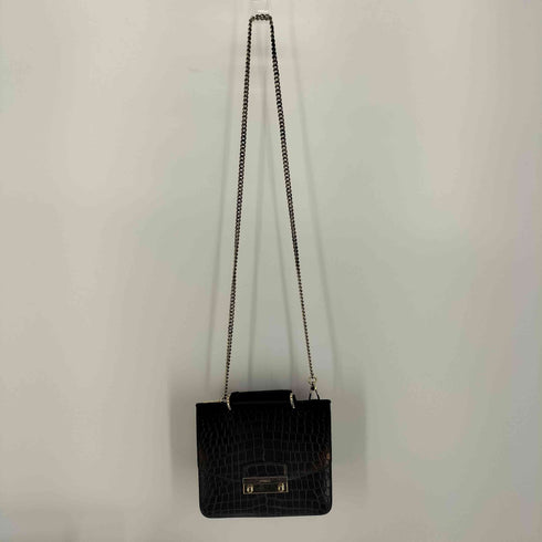 フルラ FURLA クロコ型押し レザー ミニ チェーン ショルダーバッグ レディース