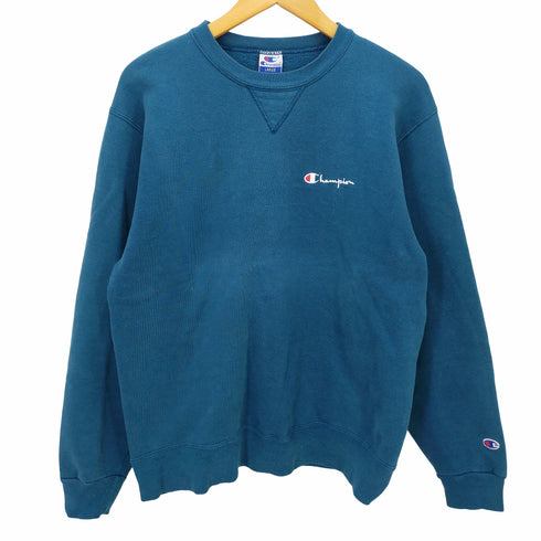 チャンピオン Champion 90S 青タグ後期 USA製 AUTHENTIC ATLETIC APPAREL Vガゼットロゴスウェット メンズ LARGE