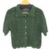 ザラ ZARA 編込みメッシュニットシャツ レディース import:L