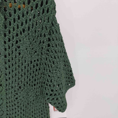 ザラ ZARA 編込みメッシュニットシャツ レディース import:L