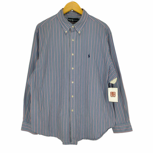 ラルフローレン RALPH LAUREN CLASSIC FIT ストライプボタンダウンシャツ メンズ 17 1/2