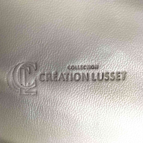 クリエーションルセ CREATION LUSSET 編み込み レザー ハンドバッグ レディース