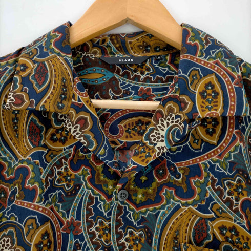 ビームス BEAMS 23AW プリント オープンカラー シャツ メンズ JPN:M