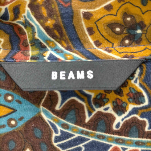 ビームス BEAMS 23AW プリント オープンカラー シャツ メンズ JPN:M