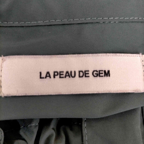 ラポドゥジェム la peau de gem ロストナイロンクロップドベスト レディース FREE