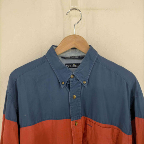 ノーティカ NAUTICA 台湾製 バイカラーBDシャツ メンズ import:L