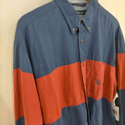ノーティカ NAUTICA 台湾製 バイカラーBDシャツ メンズ import:L
