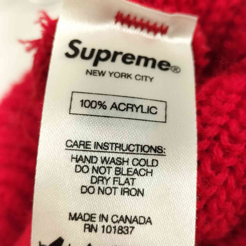 シュプリーム Supreme 18AW LOOSE GAUGE BEANIE RED メンズ