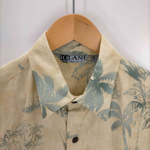 イオラニ IOLANI USA製 レーヨンアロハシャツ メンズ JPN:S